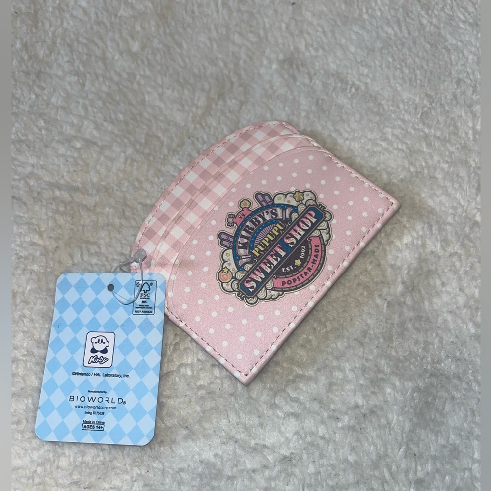 Kirby sweatshop cardholder wallet
